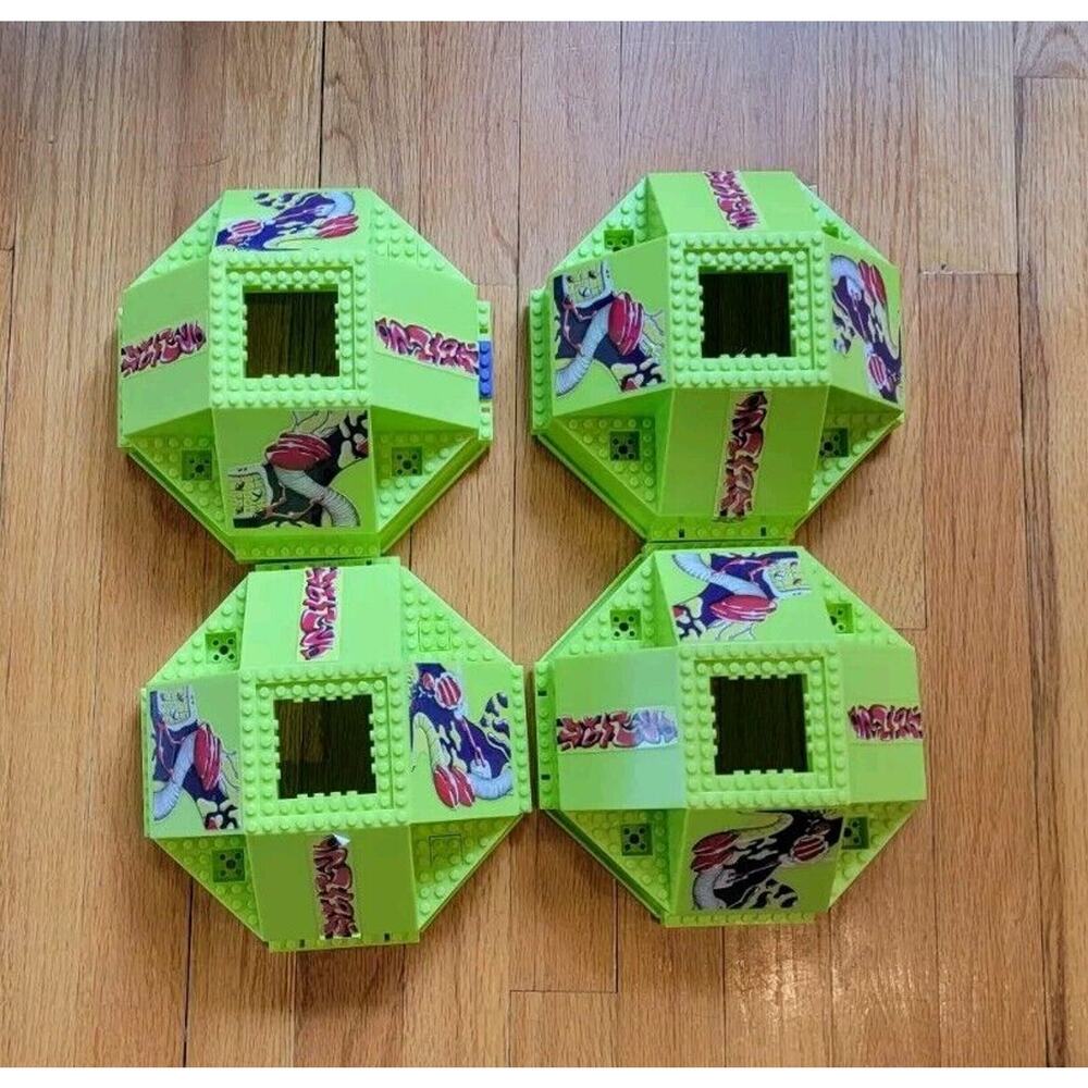 1997 MEGA BLOKS PLANETOIDS Repzyllian Battleship 9301 Replacement Pieces Green